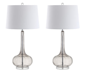 Bette 28.5" Glass Teardrop LED Table Lamp - JONATHAN Y